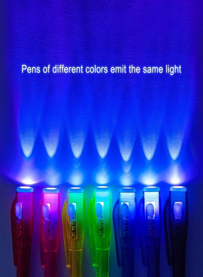 EODVICS Invisible Ink Pens, Upgraded Spy Invisible Ink Pen with UV Light Magic Marker for Secret Message and Kids Christmas Goodies Bags Toy (7pcs) - Image 2